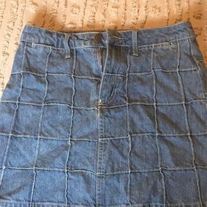 Forever 21 blue jean skirt